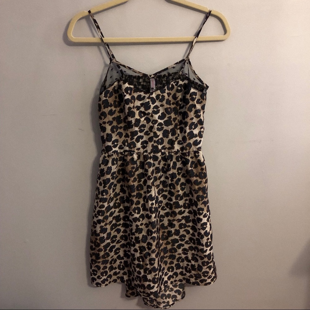 Cheetah Print High Low Dress